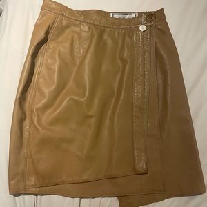 Vintage Versace leather skirt
